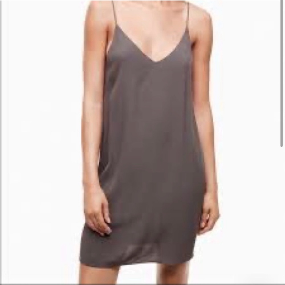 Wilfred Free Grey Slip Dress Small